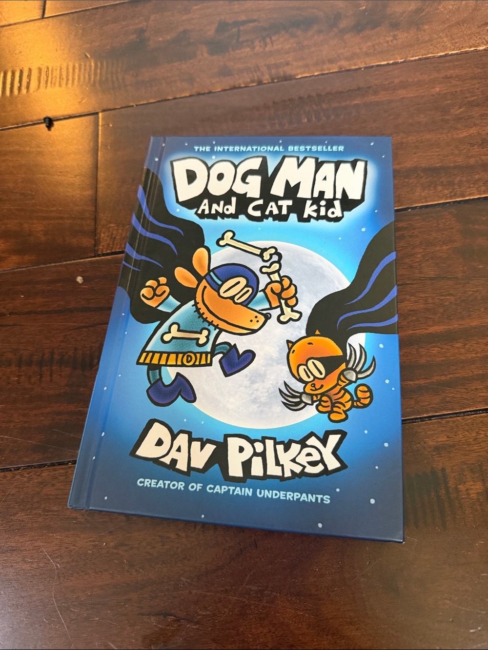Dog Man and Cat Kid by Dav Pilkey - Blue Cover